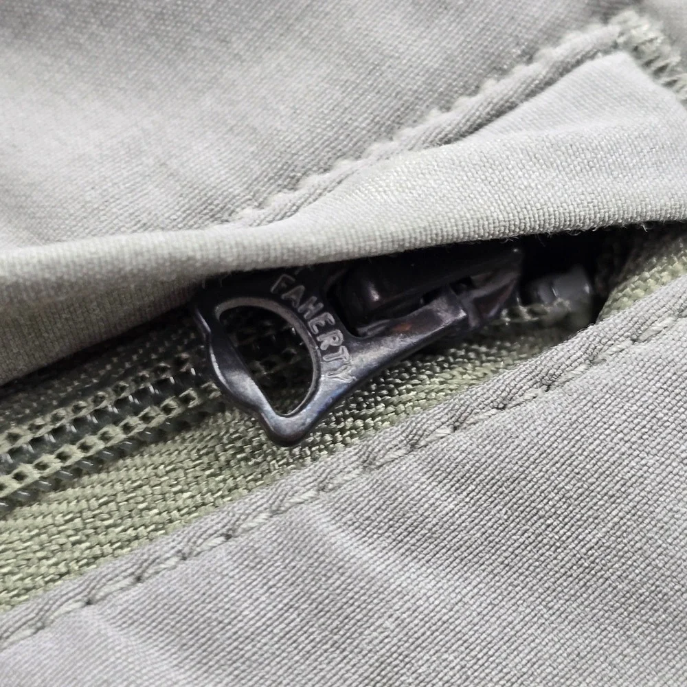 Faherty All Day Shorts Mens 38 Sage Green 7 Inseam Hybrid Stretch Quick Dry Swim